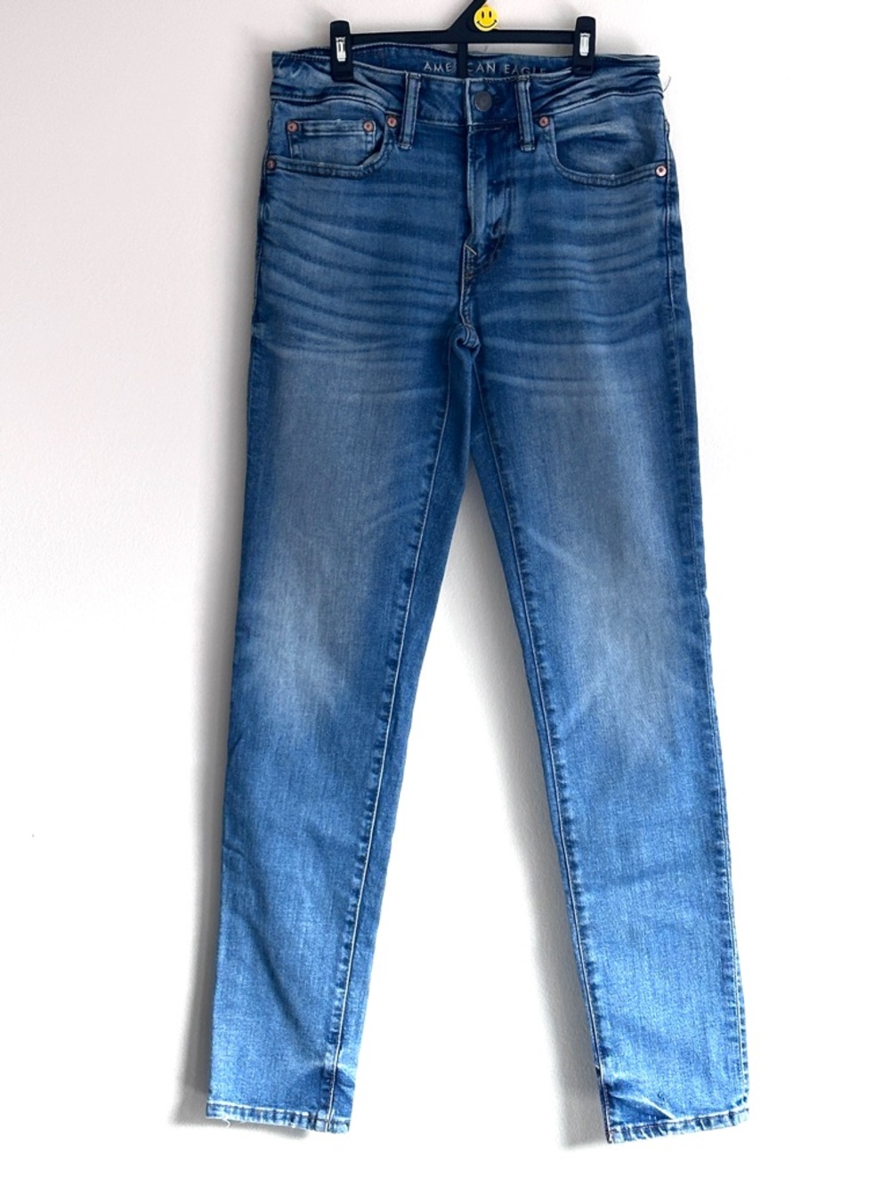 American Eagle Outfitter Men’s Airflex Blue Skinny Jeans Denim Rockstar Sleek